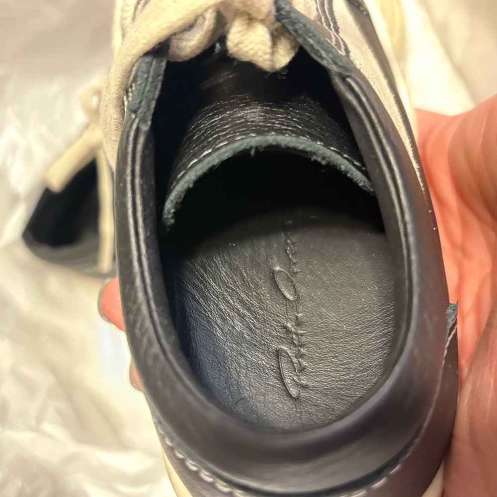 Rick Owens Black and White Kids Sneakers - Picture 2 of 7